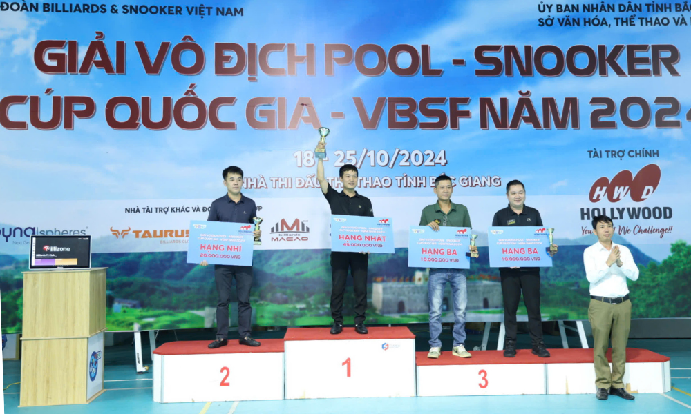  Bế mạc Giải Vô địch Pool - Snooker cúp quốc gia VBSF năm 2024 tại Bắc Giang